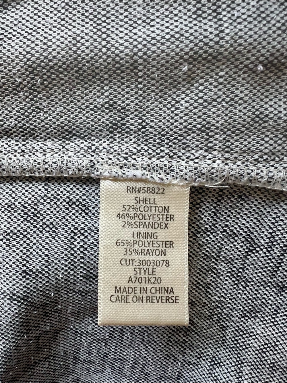 Max Studio Ivory and Black Tweed Moto Blazer - Picture 9 of 10